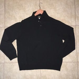 black pullover sweater